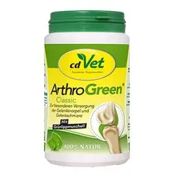 Produktbild: cdVet ArthroGreen Classic 165g - Nahrungsergänzung zur Unterstützung der Gelenke für Hund und für Katze durch Vitamine und Mineralien