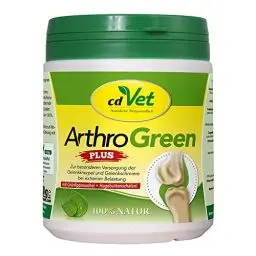 Produktbild: cdVet ArthroGreen Plus 330g - natürliche und effektive Nahrungsergänzung zur Unterstützung der Gelenke für Hund und für Katze durch Vitamine und Mineralien