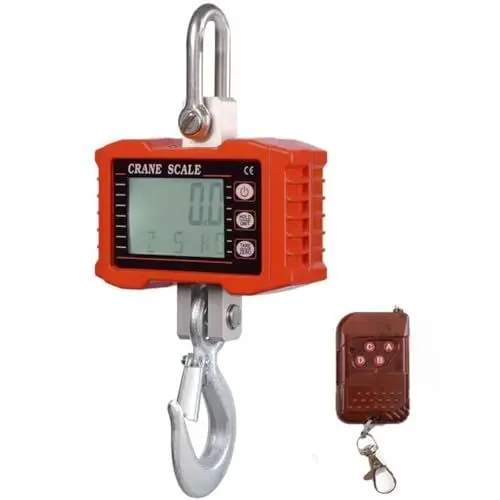 Produktbild: CDZHLTG 1000kg Elektronische Kranwaage Hängewaage Digitalgewicht Industriell Kranwaage mit Fernbedienung & professionellem Haken zum Aufhängen Hochleistungs-Hängewaage Crane Maßstab