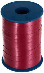 Produktbild: Präsent C.E. PATTBERG Geschenkband Bordeaux, 250 Meter Ringelband 10 mm zum Basteln, Dekorieren & Verpacken von Geschenken zu jedem Anlass