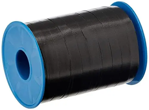 Produktbild: Präsent C.E. PATTBERG Geschenkband schwarz, 250 Meter Ringelband 10 mm zum Basteln, Dekorieren & Verpacken von Geschenken zu jedem Anlass