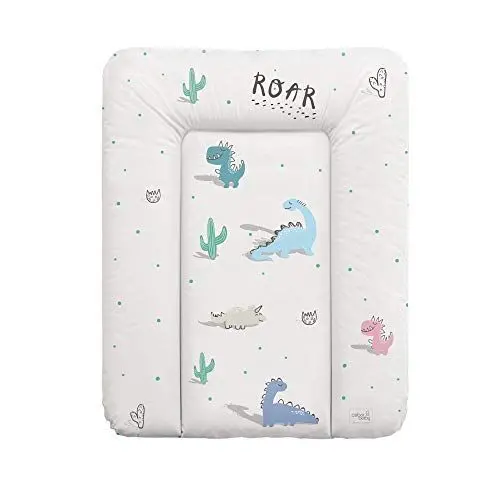 Produktbild: Ceba Baby® Wickelauflage - weiche Wickelunterlage - Baby Wickeltischauflage - 50x70 cm - Abwaschbar - OEKO-TEX® Standard 100 - Made in EU - Dino - 50 x 70 cm