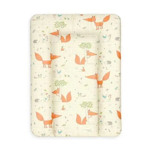Produktbild: Ceba Baby® Wickelauflage - weiche Wickelunterlage - Baby Wickeltischauflage - 50x70 cm - Abwaschbar - OEKO-TEX® Standard 100 - Made in EU - Fuchs - 50 x 70 cm