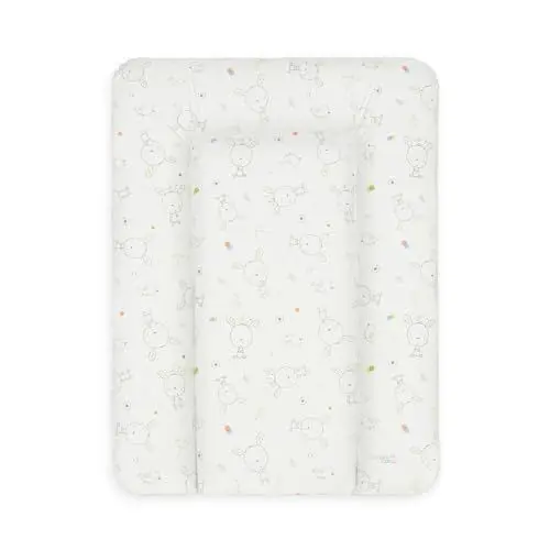 Produktbild: Ceba Baby® Wickelauflage - weiche Wickelunterlage - Baby Wickeltischauflage - 50x70 cm - Abwaschbar - OEKO-TEX® Standard 100 - Made in EU - Weiß Traumhase - 50 x 70 cm