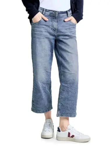Produktbild: CECIL Damen B377180 7/8 Culotte Jeans, Light Blue Washed, 31