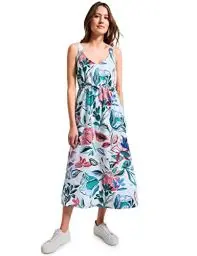 Produktbild: CECIL Damen B143469 Leinenkleid, Weiß, XL EU