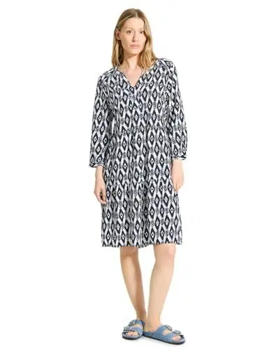 Produktbild: CECIL Damen B143947 Tunika Kleid mit Print, Vanilla White, XX-Large