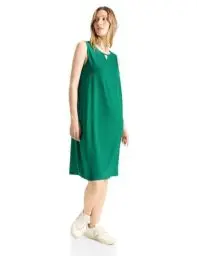 Produktbild: CECIL Damen B144114 Jersey Kleid Unifarbe, Malachite Green, 17
