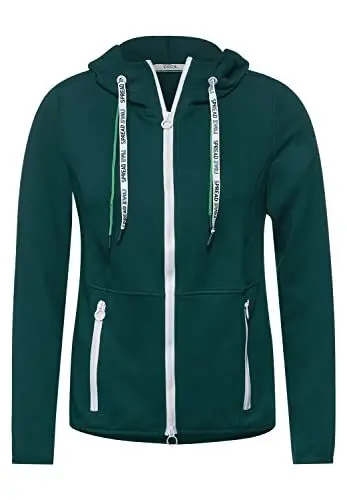 Produktbild: CECIL Damen B253410 Athleisure Sweatjacke, Ponderosa Pine Green, S