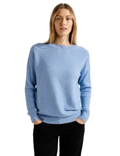 Produktbild: CECIL Damen B302446 Strickpullover, Blau, XL