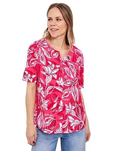 Produktbild: CECIL Damen B343752 Leinenbluse, Strawberry red, S