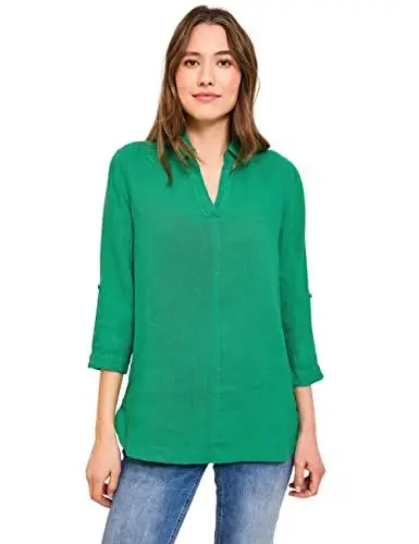 Produktbild: CECIL Damen B343754 Leinenbluse, Trefoil Green, S