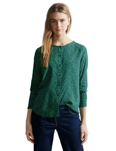 Produktbild: CECIL Damen B344454 Viskose Bluse Bedruckt, Celery Green, XL