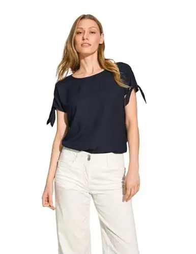 Produktbild: CECIL Damen B344904 T-Shirt-Bluse, universal Blue, X-Large