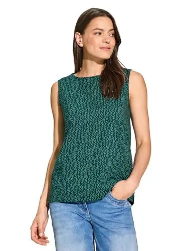 Produktbild: CECIL Damen B344908 Ärmellose Bluse, fir Green, M