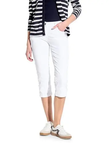 Produktbild: CECIL Damen B377182 3/4 Jeans, White, 34W x 22L