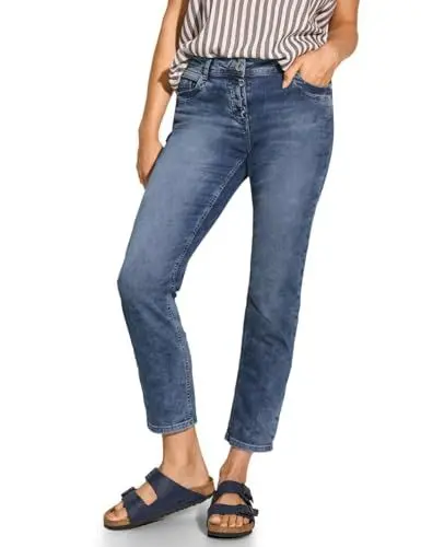 Produktbild: CECIL Damen B377973 Jeans Casual Fit, Mid Blue Wash, 31W / 28L