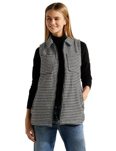 Produktbild: CECIL Damen Weste Kariert Black XL