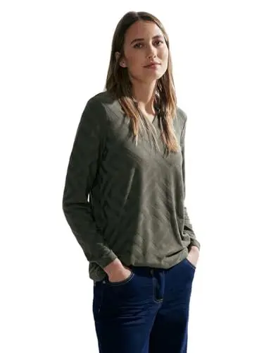 Produktbild: CECIL Jacquard Langarmshirt