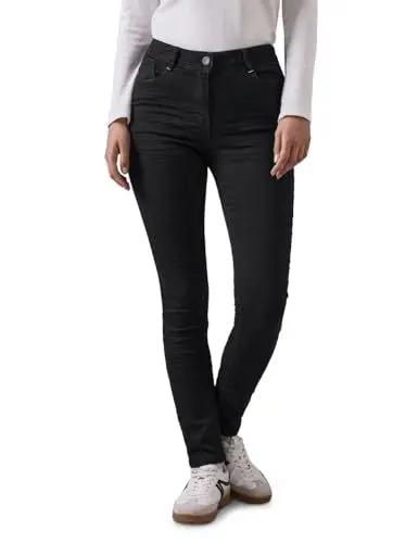 Produktbild: CECIL Damen B377693 Jeans Im Slim Fit, Schwarz, 34W / 32L EU