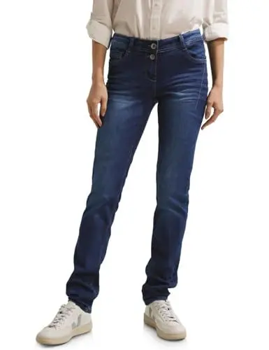 Produktbild: CECIL Damen B376930 Jeanshose, Mid Blue Wash, 27W / 32L