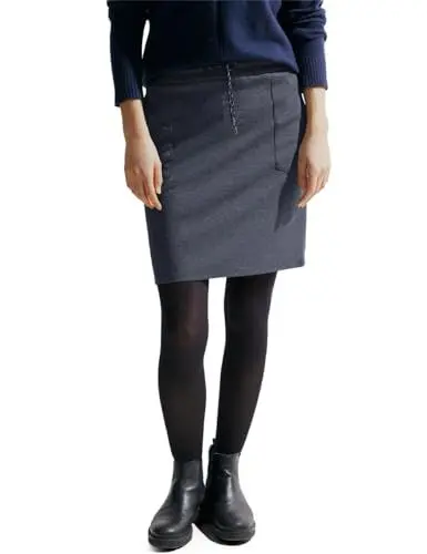 Produktbild: Cecil Damen Jersey Jacquard Rock B361415 Universal Blue L