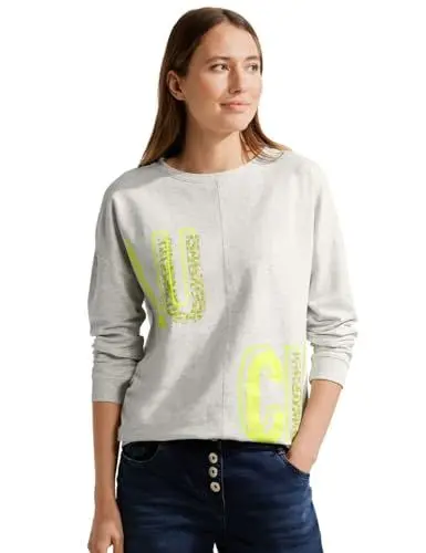 Produktbild: CECIL Damen B320864 Langarmshirt Bedruckt, universal Blue, M