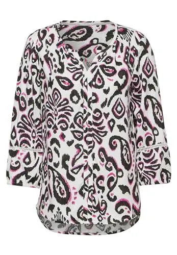 Produktbild: CECIL Damen B344734 Print Tunika Bluse, Vanilla White, M