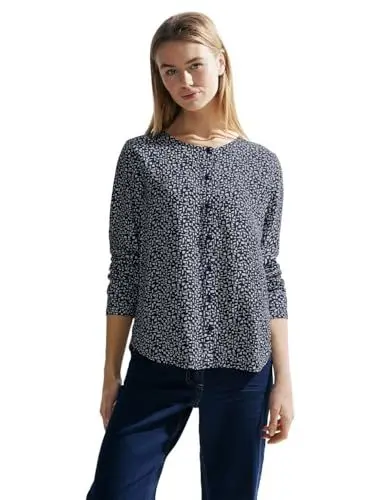 Produktbild: CECIL Damen B344440 Viskose Bluse Bedruckt, universal Blue, XL
