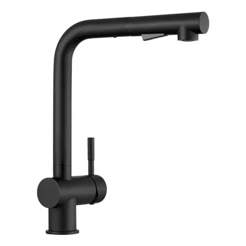 Produktbild: CECIPA Hochdruck Wasserhahn Küche Schwarz, Armatur Küche Ausziehbar, Küchenarmatur mit Brause Zwei Wasserstrahlarten, Einhebel Spültischarmatur 360° Schwenkbar,Mischbatterie Edelstahl, ×207B