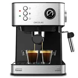 Produktbild: Cecotec Cumbia Power Espresso 20 Barista Aromax Kaffeemaschine. Leistung 2900 W, 2 Heizsysteme, 20-bar-Druckpumpe, Manometer, Doppelauslassfilterhalter und 2 Filter (Professionale)
