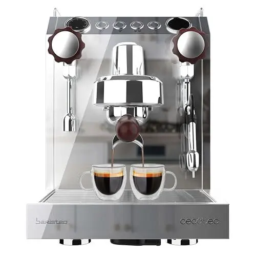 Produktbild: Cecotec Espresso-Kaffeemaschine Barista Baristeo Intima, professionelle Barista-Espressomaschine, Vorbrüh-System, 15 Bar Pumpe, einfaches Befüllen, 1,7L Wassertank und Tassenwärmer