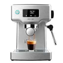 Produktbild: Cecotec Espressomaschine Power Espresso 20 Barista Compact, 1465 W, Thermoblock, 20 bar, Verdampfer, 2 Kaffeetassen, abnehmbarer Wassertank 1,8 l, Tablett zum Aufwärmen von Tassen