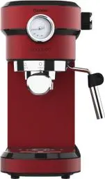 Produktbild: Cecotec Espressomaschine mit Manometer Cafelizzia 790 Shiny Pro. Doppelter Auslaufarm und zwei Filter, 20 Bar Druck, abnehmbarer 1,2-Liter-Tank, 1350 W, Rot