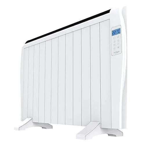 Produktbild: Cecotec Flachheizkörper mit Fernbedienung ReadyWarm 2500 Thermal. 1800 W, 12 Elemente aus Aluminium, LCD-Bildschirm, 3 Heizungsmodi, Timer, Slim Design, Überhitzungsschutz Overprotect System