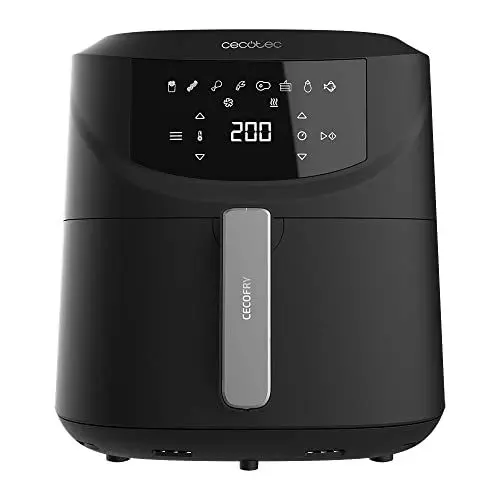Produktbild: Cecotec Heißluftfritteuse Cecofry Absolute 7600 7,6 L. 2000 W, digital und kompakt, PerfectCook-Technologie, einstellbare Temperatur und Zeit, Touchpad, 8 Modi