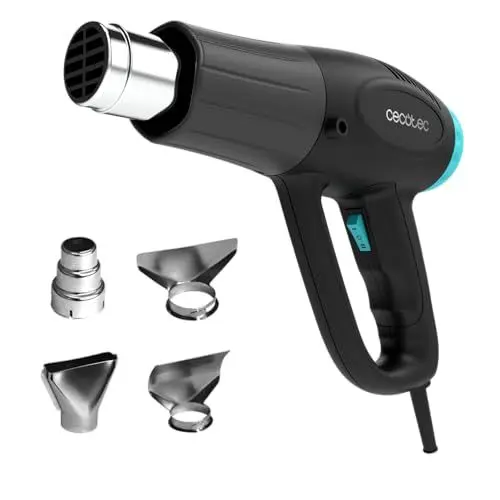 Produktbild: Cecotec Heißluftpistole Hell Gun 3500. 2000W, Ultraschnelles Aufheizen, 4 Düsen, Freihandfunktion, Einstellbare Temperatur 50-600 ºC, 2 Luftstromstufen 350 L/min und 500 L/min
