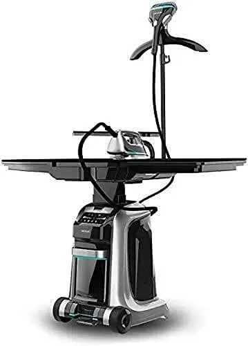 Produktbild: Cecotec Centro de Planchado Inteligente Total Iron 10100 Pro. Plancha Vertical y Horizontal, Succión e Inflado, 5 Programas para 5 Tejidos, 220 g/min y 5 Bares