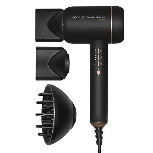 Produktbild: Cecotec IoniCare 6000 RockStar Essence Bamba-Haartrockner, 2200 W, digitaler Motor, Ionen, 5 Temperatureinstellungen, inklusive Diffusor und Konzentratdüse, 1,8 m Kabel (6000 RockStar Fire)