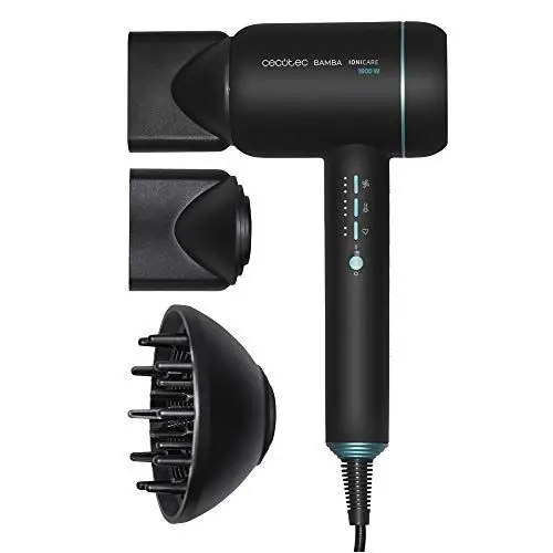 Produktbild: Cecotec IoniCare 6000 RockStar Essence Bamba-Haartrockner, 2200 W, digitaler Motor, Ionen, 5 Temperatureinstellungen, inklusive Diffusor und Konzentratdüse, 1,8 m Kabel (6000 RockStar Ice)