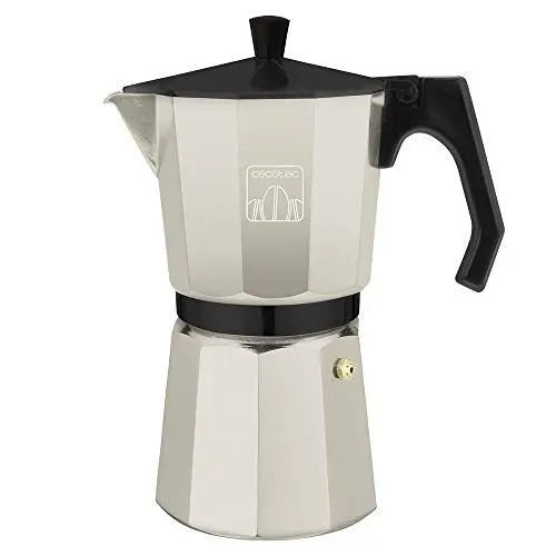 Produktbild: Cecotec Espressokocher Cumbia Mokclassic 300 Beige, Aluminium, 150ml Kapazität, Geeignet für Gas, Elektro und Keramikkochfelder, Spülmaschinenfest, Ergonomischer Griff, Sicherheitsventil