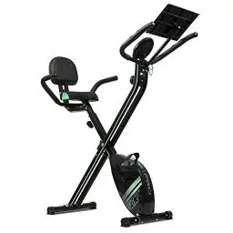 Produktbild: Cecotec Klapp-Heimtrainer mit 2,5 kg Schwungrad X-Bike Pro. Silence Fit System, Rückenlehne, verstellbarer Lenker und Sattel, Pulsmesser, LCD-Bildschirm, Räder, maximales Gewicht 100 kg