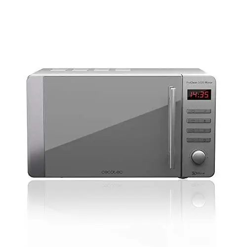 Produktbild: Cecotec Mikrowelle Pro Clean 5020 Mirror. 700 W, 20 L Polierte, 3 D Wave, Ready 2 Clean, LCD, 60 Min Garzeit Timer, 8 Programme, Edelstahl In Silber