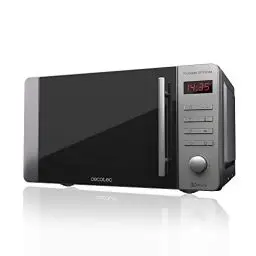 Produktbild: Cecotec Mikrowelle Pro Clean 5110 Inox. 700 W, Grill 800 W, 20 L, Ready 2 Clean, Beschichtung 3D Wave Frontspiegel, 8 Programme,60 Min Timer, LED, Edelstahl In Silber Schwarz