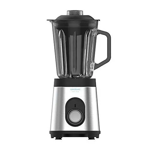 Produktbild: Cecotec Mixer Glas Power Schwarz Titan 1000 INOX. 1000 W, Edelstahlgehäuse, 6-Blatt-Blatt mit schwarzer Titanbeschichtung, 1,5-l-Glaskrug, 5 Geschwindigkeiten (Energieeffizienzklasse A +)