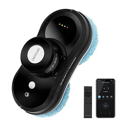 Produktbild: Cecotec Windroid 870 Connected Window Cleaner Staubsauger. APP zur Steuerung des Geräts und der gesprühten Flüssigkeit. Fernbedienung