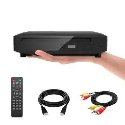 Produktbild: Ceihoit DVD Player for TV with HDMI AV Output, USB Input, HD1080P DVD CD Player, Built-in PAL NTSC System, All Region Free, HDMI/ AV Cable Included