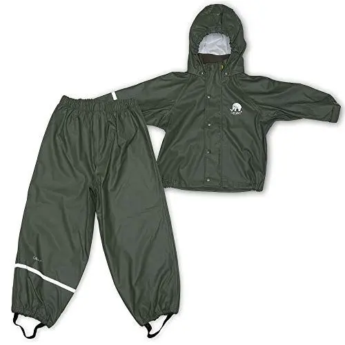 Produktbild: Celavi Jungen Zweiteiliger Regenanzug in Vielen Farben Regenjacke, Army Grün (Army 988), 152