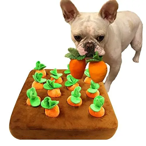 Produktbild: Celawork Intelligenzspielzeug für Hund Interaktives Spielzeug Plüsch Karotte Schnüffelteppich hundespielzeug Intelligenz schnüffelteppich Hunde Gemüse Plüschtier Für Hund