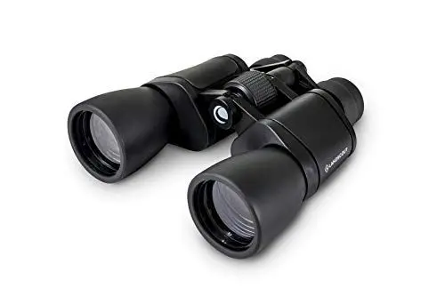 Produktbild: Celestron 72355 LandScout 8 - 24 x 50mm Wasserbeständiges Porroprismenfernglas mit griffiger Gummioberfläche, vergüteter Linse, K9 optischem Glas, Halsriemen und weicher Tragetasche, schwarz